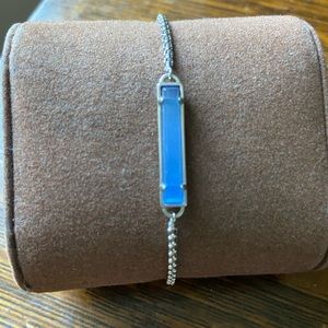 Kendra Scott Stan Adjustable Bracelet in Blue.